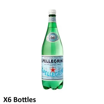 

San Pellegrino Sparkling Bottled Water 6x1litre