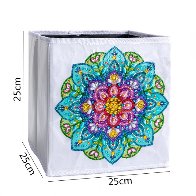 DIY Diamond Painting Storage Box Full Drill Cross Stitch Embroidery Diamond  Art Storage Case Foldable for