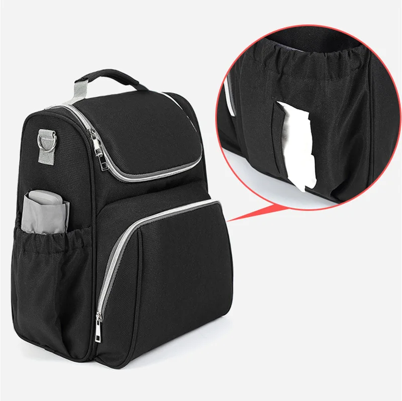 Новая мода с USB мама папа пеленки мешок Чистая большой Водонепроницаемый кормящих сумка рюкзак Коляски Baby Care подгузник сумка