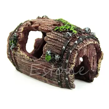 

Aquarium Fish Tank Artificial Barrel Resin Ornament Cave Landscaping Decoration Fish Tank Aquarium Decor accessories Acuarios