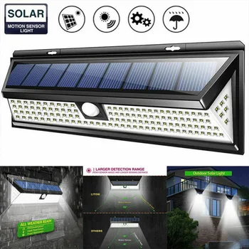 

118 LED Outdoor Solar Light PIR Motion Sensor Wall Security Light Waterproof Garden Road Street Lamp Rainsafe Waterproof 1000LM