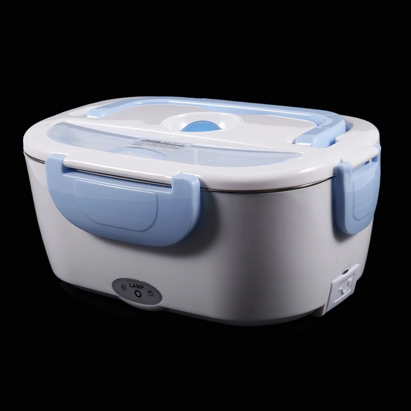 Promotion! 220V Electric Heated Lunch Box Portable Home Bento Boxes Stainless Steel Food Container EU Plug