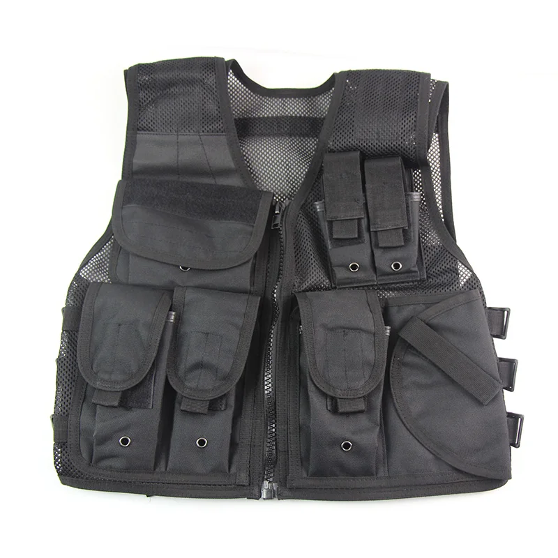 

Tactical Vest Body Armor Adjustable Combat Multi-pocket Military Mesh Vest For CS Game Hiking Hunting Protective Equipment