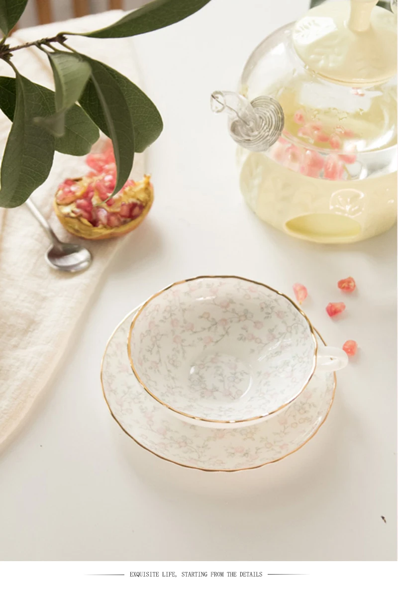 Винтажная офисная Красивая винтажная кофейная чашка с блюдцем, чайная простая белая Красивая китайская декорация, принадлежности LZI123