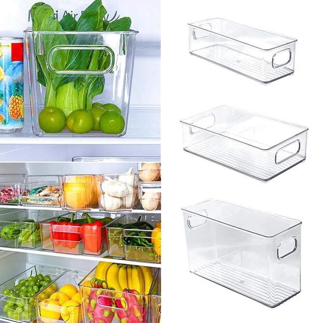 Refrigerator Organizer Bin Food Fridge Storage Box Clear fridge organizer  containers Freezer Pantry Cabinet kitchen Organizer - AliExpress