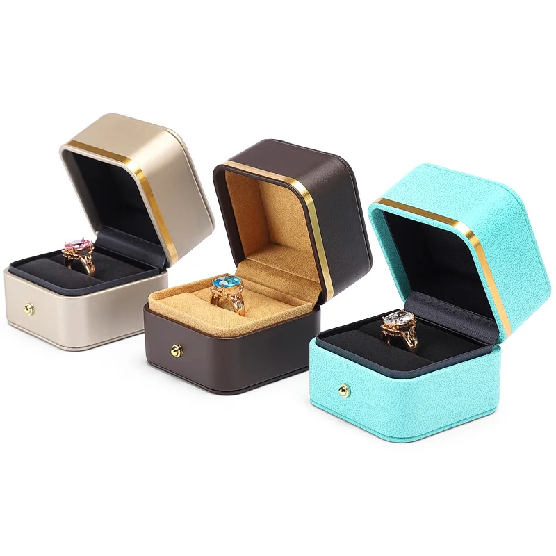 Pu Leather Ring box bracelet necklace jewelry box jewelry box jewelry box storage box light luxury gift box can be customized