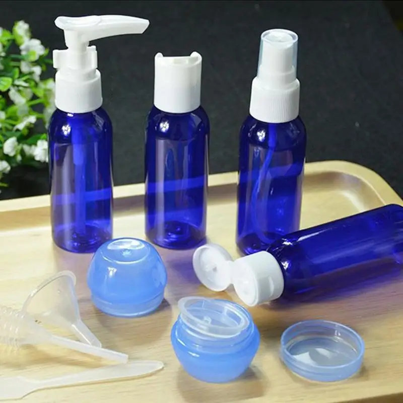 

10Pcs/set Mini Travel Plastic Transparent Empty Makeup Tools For Women Portable Container Bottle Spray Makeup Tool 3 Colors