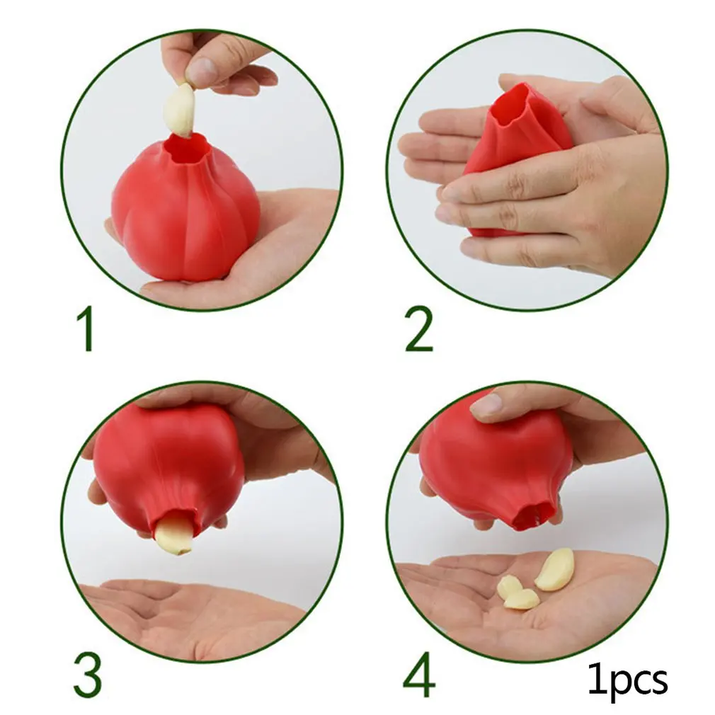 Silicone Garlic Peeler Garlic Presses Peeling Gadgets Hand Rubbing Garlic Stripping Tool Kitchen Vegetable Fruits Accessories