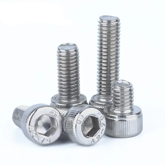 10pcs 1/4-20*3/8 1/2 5/8 2/1 Inch Length 304 Stainless Steel Us Unc Coarse  Thread Allen Head Screw Cap Hex Hexagon Socket Bolt AliExpress