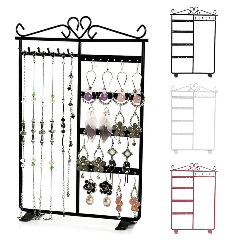 Necklace Earrings Holder Display Stand Bangle Hanging Jewelry Organizer Rack Necklace Earrings Holder Display Stand Bangle Hanging Jewelry Organizer Rack