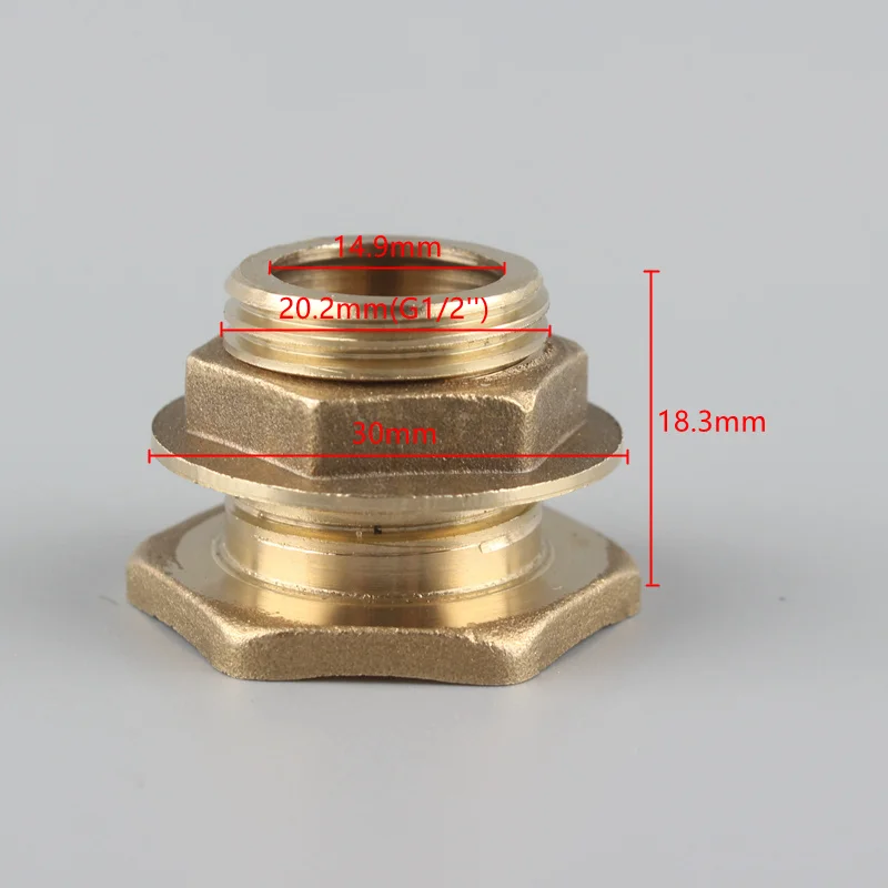 Water Tank Hose Connector Aquarium Accessories Brass G1/2'' Thread To 6/8/10/12/14/16/19Mm Water Tower Joint  Adapter Sanner
