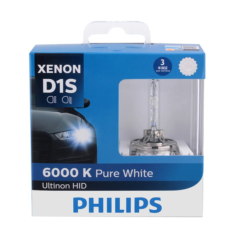 Philips D1S 85410W X 35W Ксенон Ultinon HID 6000K яркий белый светильник, автомобильный обновленный головной светильник, лампы для быстрого запуска, пара