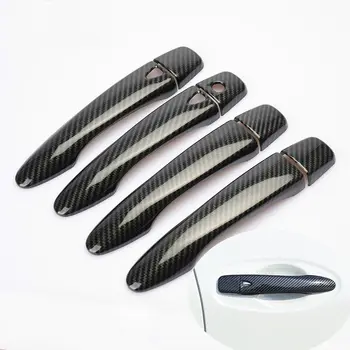 

For Renault Koleos 2017 2018 2019 2020 Carbon Fiber Chrome Car Door Handle Cover Car Styling Accessories Sticker