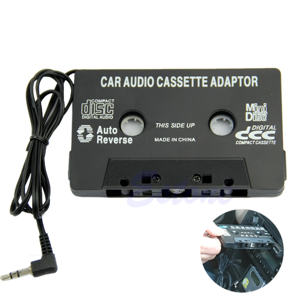 

Car Tape Audio Cassette Radio Adapter 3.5mm Aux Cable For iPhone iPod MP3 CD MD Drop Ship Support
