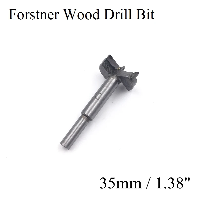 

1pc 35mm Forstner Wood Drill Bit Self Centering Hole Saw Cutter Woodworking Tungsten Carbide Drilling Round Shank Hinge Tools