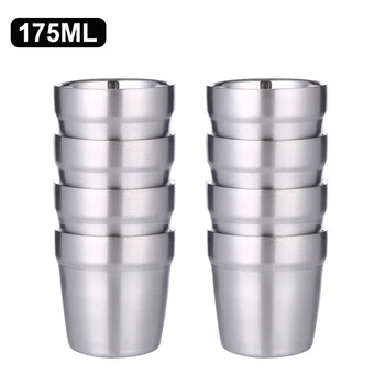 304 Stainless Steel Mugs Double Wall Insulated Steel Mug Beer Mugs Tea Cups Coffee Mugs Beer Cups Milk Cups 15