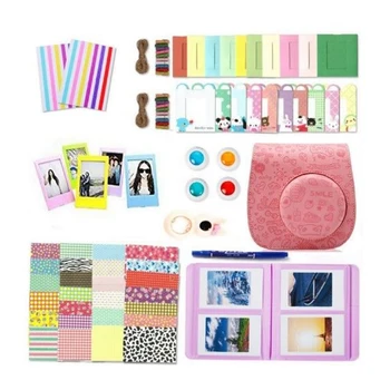 

Camera Compatible Accessories for Instax Mini 9, Mini 8/8 +, Package Includes Case, Album, Lens, Filters, Frames and More