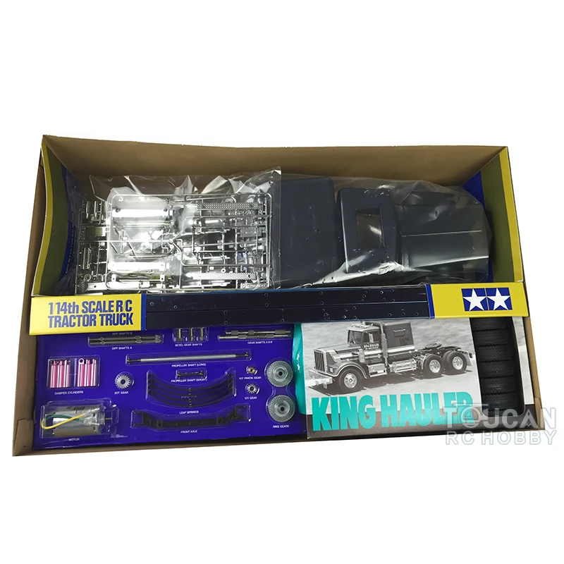 TAMIYAYA 56336 6*4 1/14 King-Hauler Black RC Tractor Truck Car KIT Model 540 Motor Painted Toy Model For Boys Birthday Gifts 3