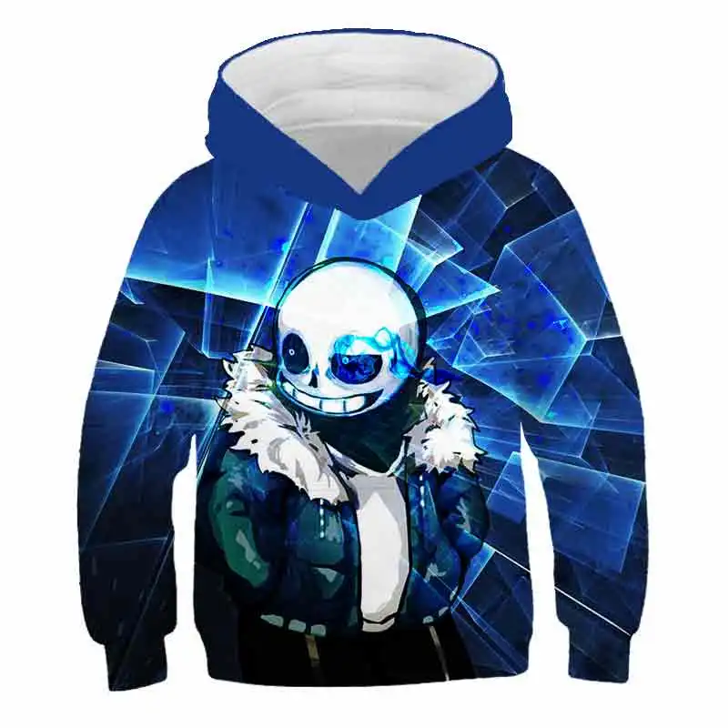 Осенне зимняя популярная детская толстовка с капюшоном Undertale game для мальчиков и