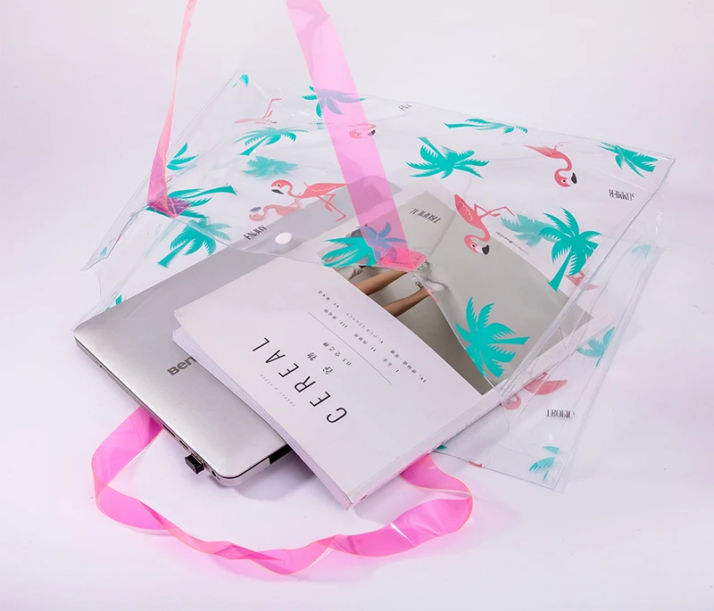 ПВХ прозрачная косметичка для туалетных принадлежностей модная дамская дорожная сумка для хранения макияжа пляжная сумка для плавания Сумка-тоут