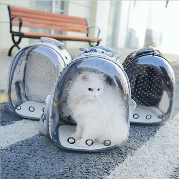

Portable Pet Carrier Backpack Space Capsule Travel Dog Cat Bag Cat Box Cage Cat Carrier Bag Breathable Transparent Puppy Cat