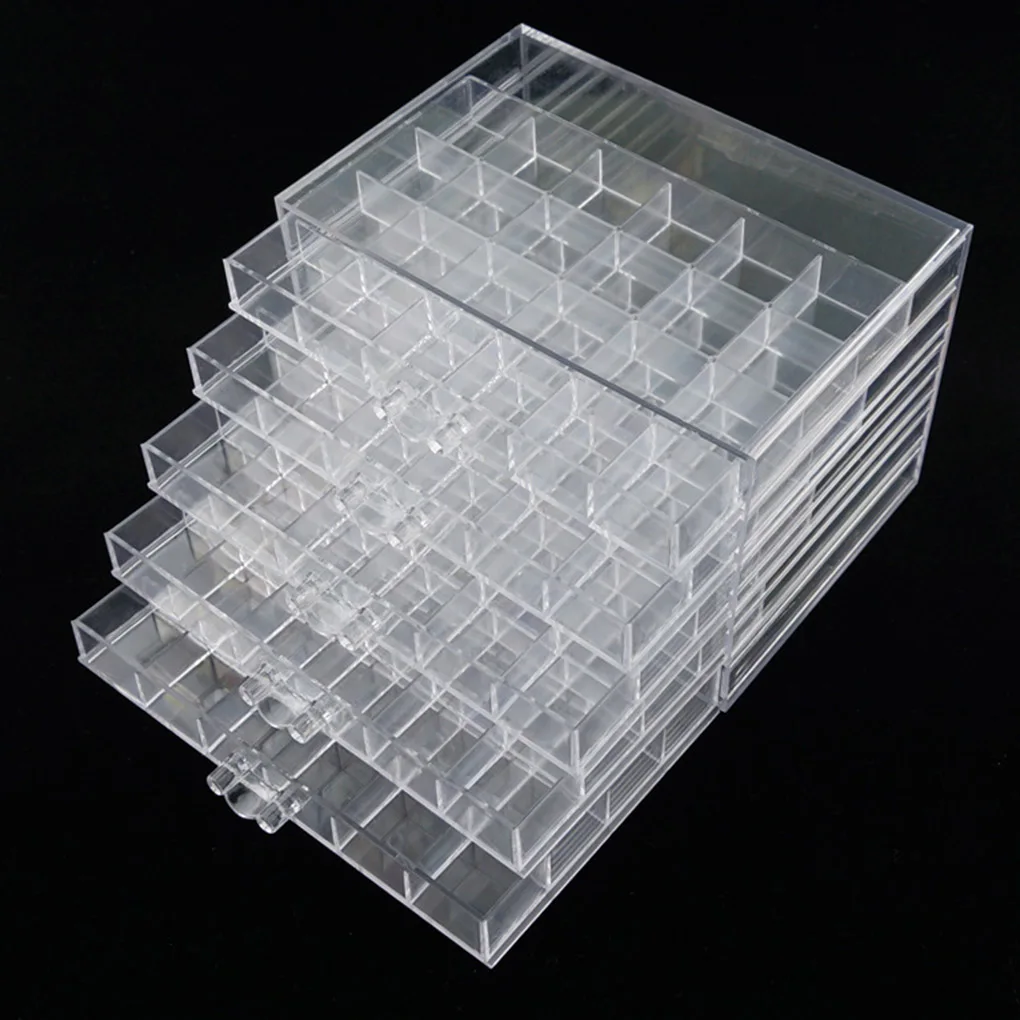 

Decorations Storage Box 120 Grids Manicure Accessories Nail Art Storage Box Display Case 5-layer Drawer