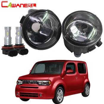

Cawanerl For Nissan Cube Z12 Hatchback 2010 2011 2012 2013 2014 Car Fog Light Lampshade + H11 LED / Halogen Lamp 12V Styling