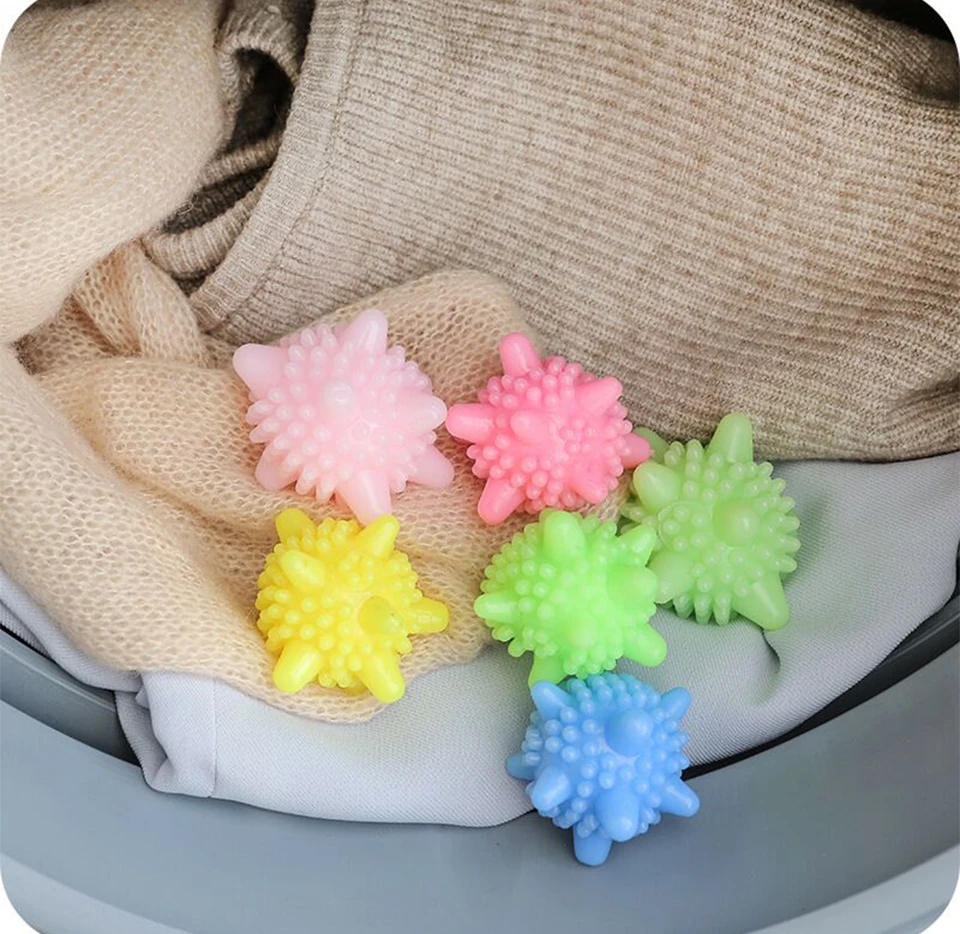 

5pcs Anti-winding Magic Laundry Ball Home Washing Machine Starfish Solid Cleaning Ball Super Strong Decontamination Laundry Ball