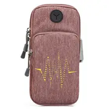 Унисекс Повседневный портативный принт застежка-молния Открытый Спорт двойной карман руки Outdooor сумка слот для карт