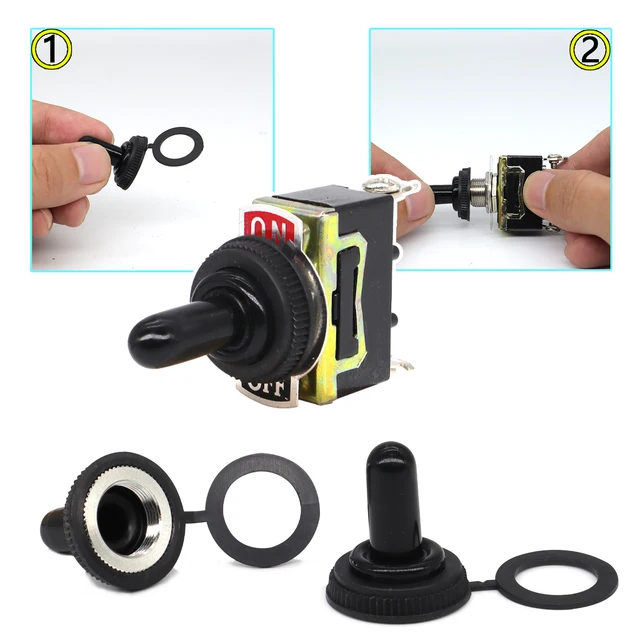 6 Interruttori A Levetta Marino Impermeabili 12V DC 15A - Per Auto, Barche E Camion - Foto 12