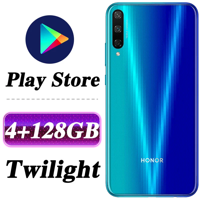 4G 128G Twilight HONOR PLAY 3, мобильный телефон, Honor 3 Play, 6,39 дюймов, Kirin710F, четыре ядра, Android 9,0, разблокировка лица, Поддержка Google play - Цвет: 4G 128G Twilight