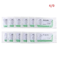 12 szt. Igła szew nylonowy monofilament nieuszkodzony szew medyczny szew nici do medycznego szycia chirurgicznego zestaw do ćwiczeń 6