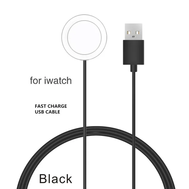 Phone Watch Charger Micro USB Type-C Android 4in1,3in1,2in1 Charging Cable Dock For iphone Apple Watch  iWatch Xiaomi Samsung 1IN1  Black