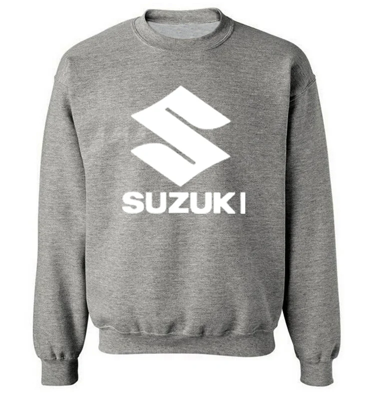 Новые модные хлопковые мужские толстовки с капюшоном с логотипом Suzuki, флисовый пуловер с круглым вырезом, толстовки в стиле хип-хоп, Harajuku, уличная одежда для мужчин