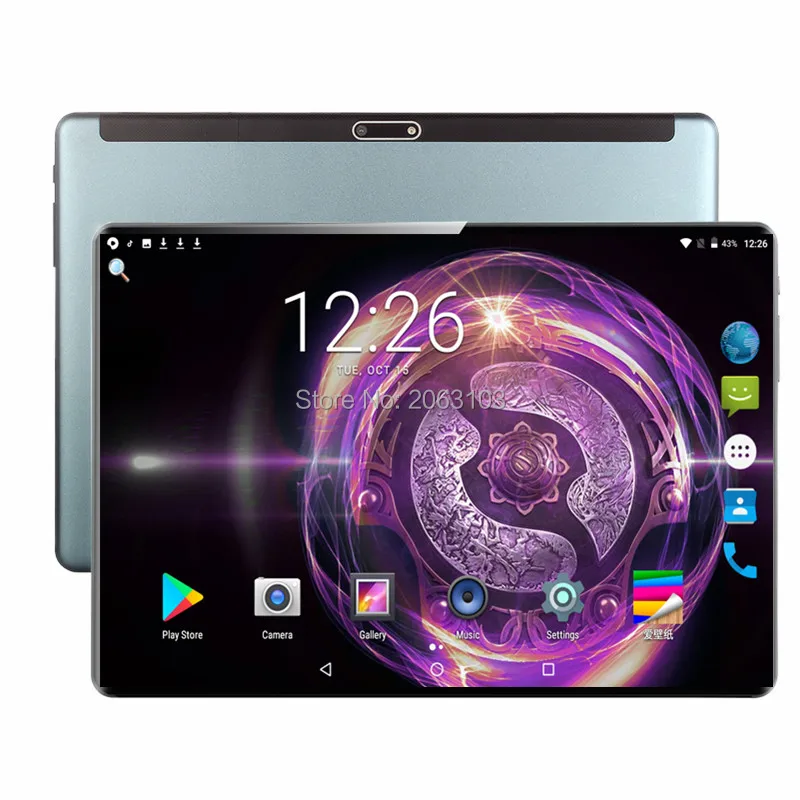 2020 4G LTE планшетный ПК 128G Global Bluetooth Wifi Android 9 0 10 1 дюймов планшет Восьмиядерный 6 ГБ