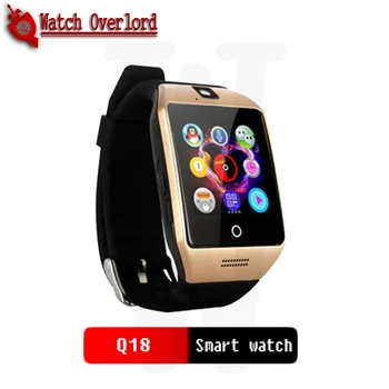 

Bluetooth Smart Watch men Q18 With Camera Facebook Whatsapp Twitter Sync SMS Smartwatch Support SIM TF Card For IOS Android