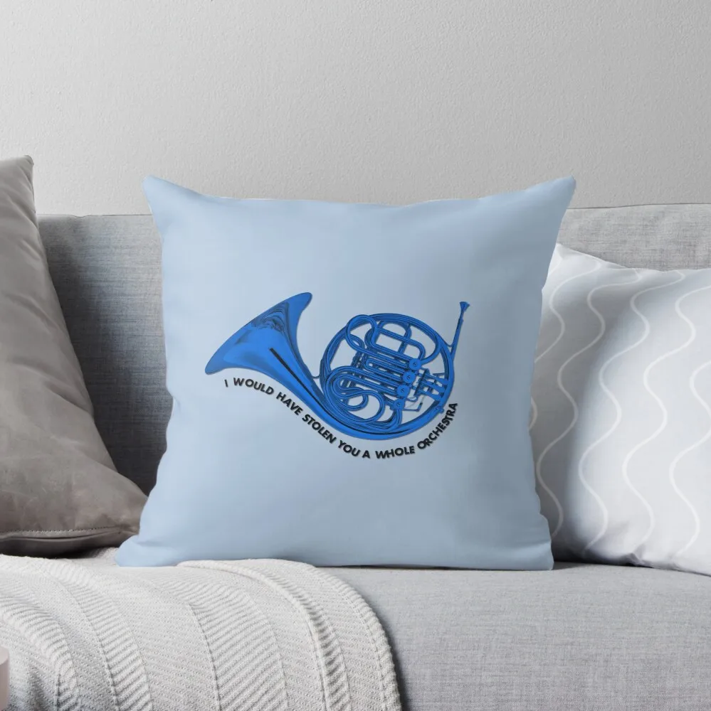 

how i met your mother - blue french horn Throw Pillow Pillowcase Cushion Cover Home Decorative Sofa Pillow Cover Cushion Cover