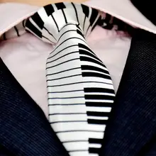 

Men's Black and White Piano Keys Necktie Slim Narrow Wedding Party Tie Gift Easy to match Suitable for Formal Wear