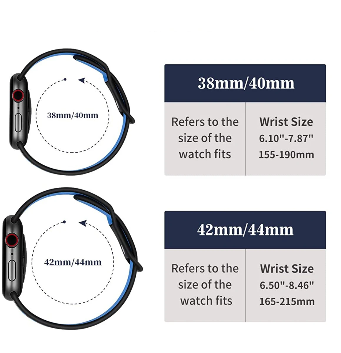 Silicone Strap For Apple Watch band 44mm 40mm 45mm 41mm