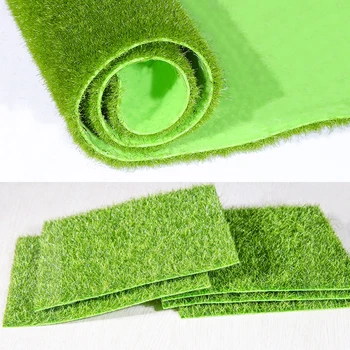 

Grass Mat Green Artificial Fake Lawns Turf Carpets Garden Ornament DIY Craft Artificial Lawn Grass for Wedding Party Decoration