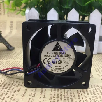 

DELTA 6025 fan AFB0648HH 4.8W DC48V 0.1A 5000RPM 27.55CFM Double ball bearing air blower for CPU Radiator Frequency converter