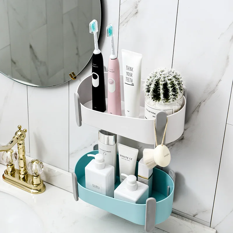 Bathroom Storage Rack Kitchen storage Rectangle Semicircle Wall Shelf Bathroom Organizer Shelves For Wall Shelf Makeup Organize