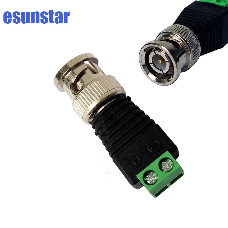 

10Pcs/lot Coax CAT5 To Security Camera BNC UTP Video Balun Connector Adapter BNC Plug Accessories For Security Camera System