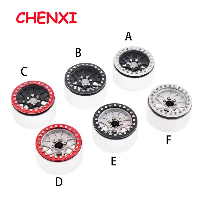 

1/4pcs Aluminum Alloy Beadlock 2.2" Wheel Rim Hub for 1/10 RC Crawler Axial Wraith SCX10 II 90046 TRX-4 TRX6 Car Accessories L99