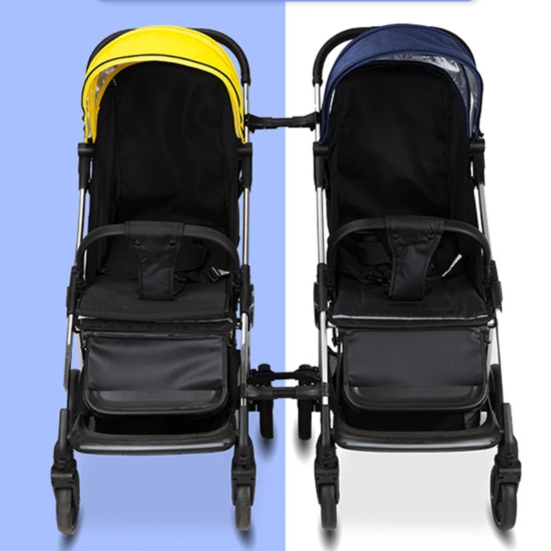 baby stroller handle cover 3Pcs Twin Baby Stroller Connector Universal Joints Triplets Quadruplets Infant Cart Secure Straps Adjustable Linker Hook baby stroller accessories set
