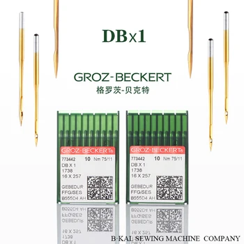 

100PCS GROZ BECKERT DBX1 Titanium gold Computer flat sewing machine needles For All Brand Industrial Lockstitch Sewing Machine