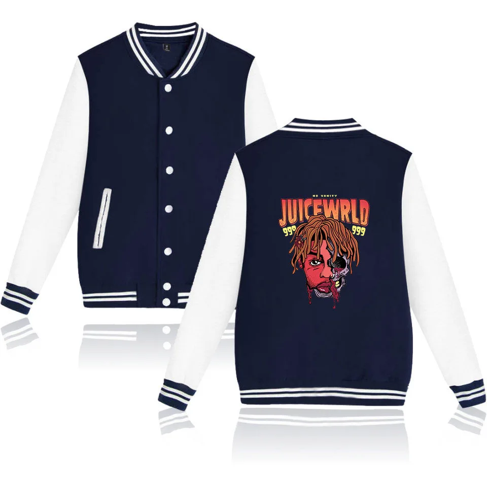 Moletom Rap Juice Wrld Baseball Uniform 