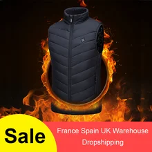 Куртка с подогревом, жилет с USB, мужская зимняя куртка с электрическим подогревом, без рукавов, для путешествий, для улицы, жилет для пеших прогулок