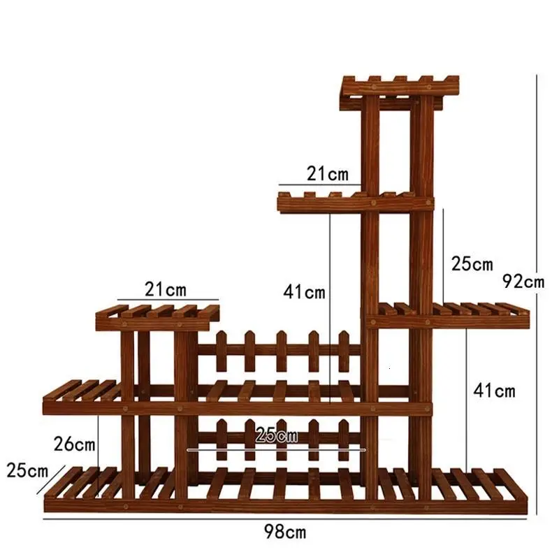 Bunga Repisa Mueble комнатные деревянные полки стенд Estante Para Plantas для стола балкон цветок Stojak Na Kwiaty полка для растений - Цвет: Version D