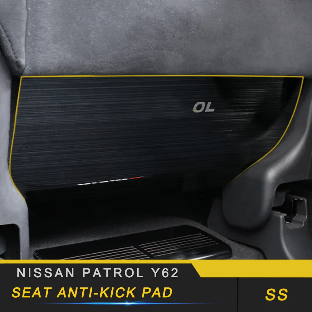 

For Nissan Patrol Y62 Car Care Seat Back Protector Cover Auto Anti-Kick Mat Pad Interior Accessories